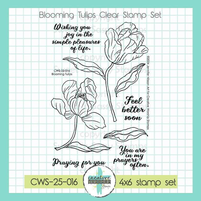 Blooming Tulips Clear Stamp Set
