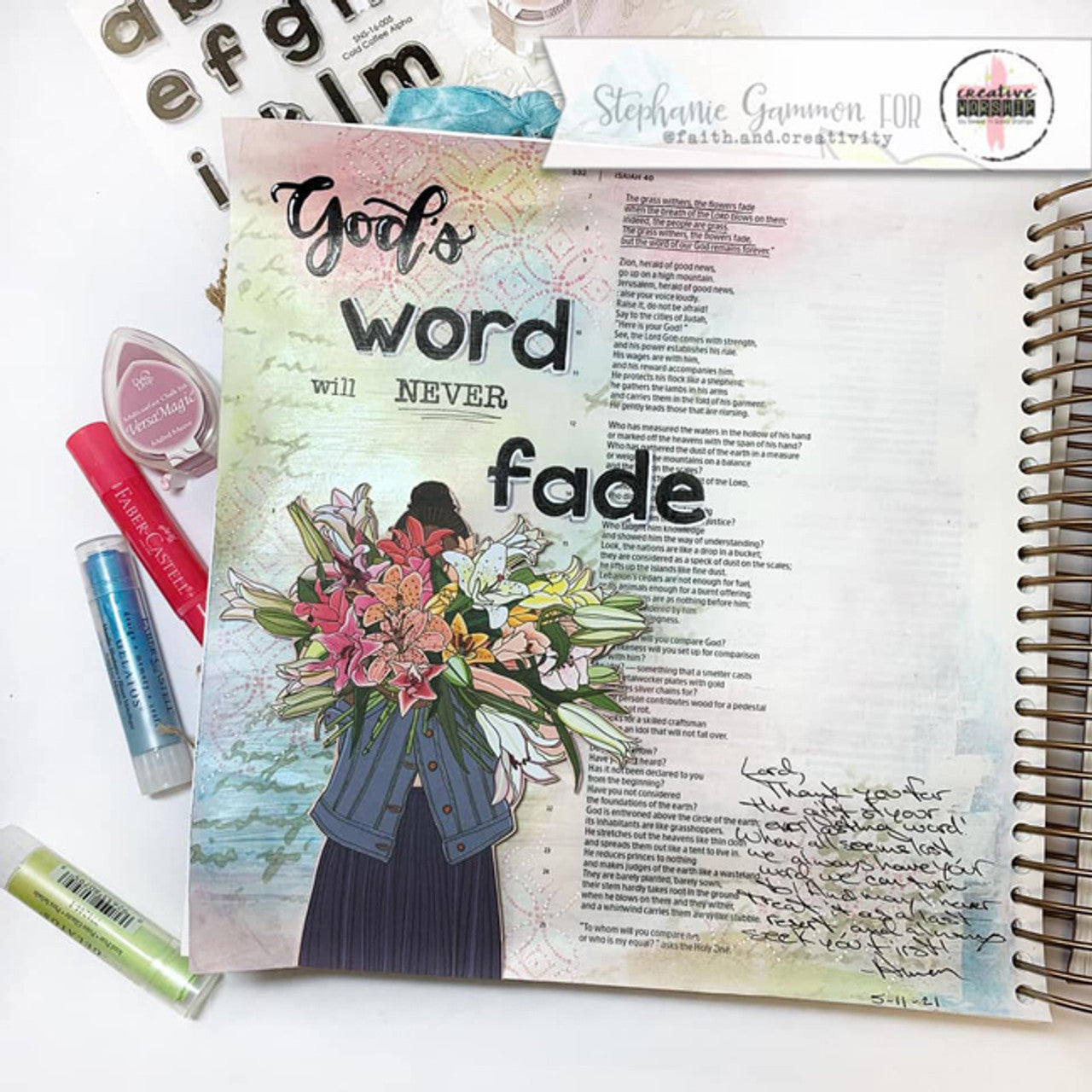 Delightfully Delicate Background Clear Stamp