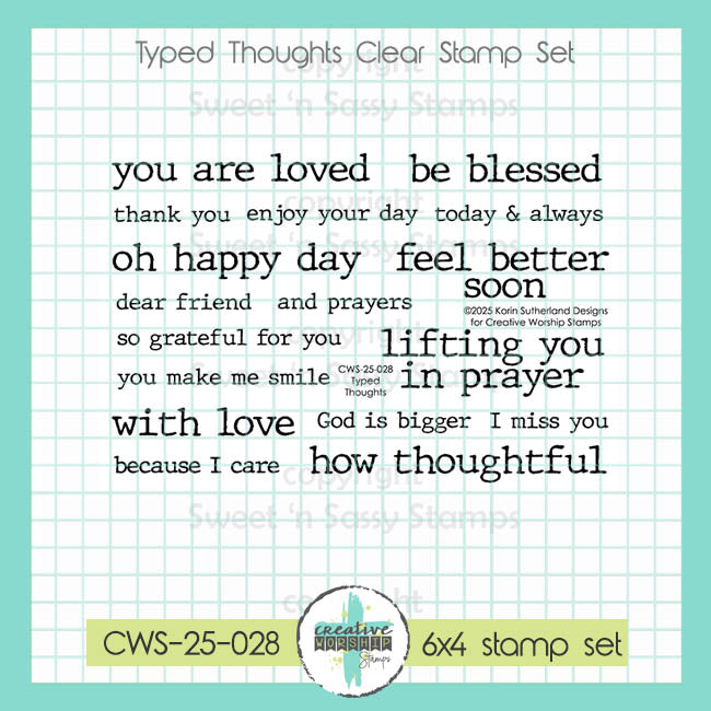 Typed Thoughts Clear Stamp Set