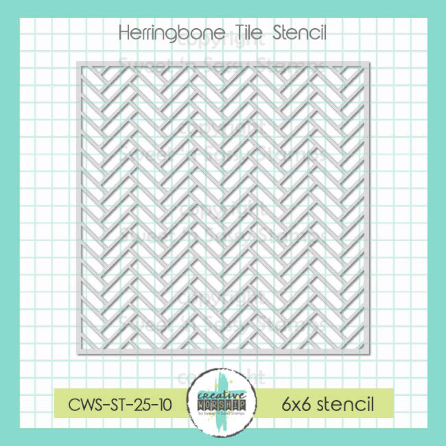 Herringbone Tile Stencil