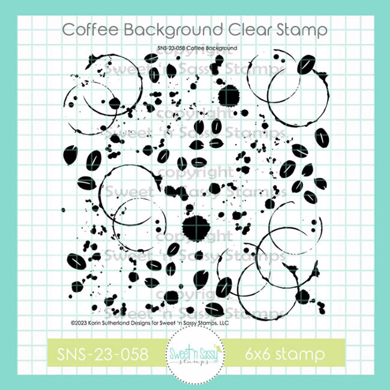Coffee Background Clear Stamp