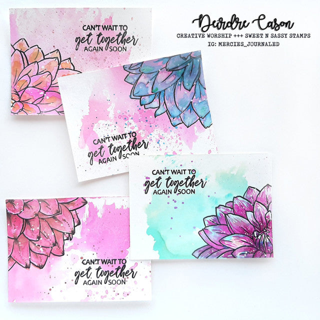 Dazzling Dahlia Line Art Printable PDF