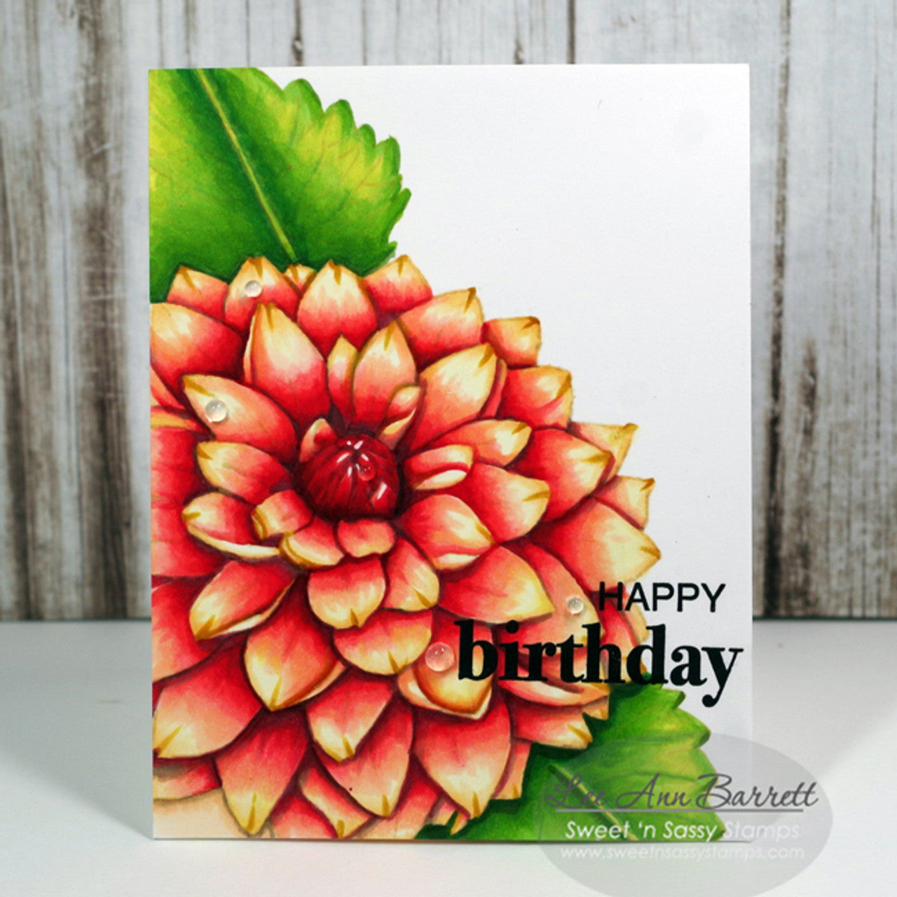 Dazzling Dahlia Line Art Printable PDF