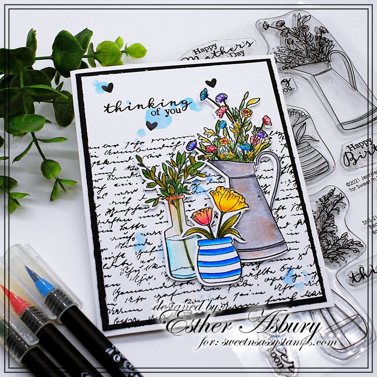 Beautiful Bouquets Clear Stamp Set