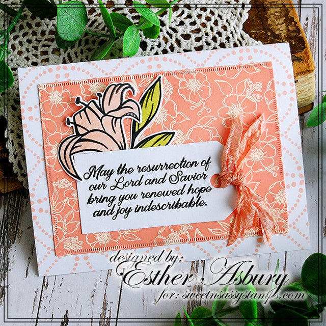 Floral Background Clear Stamp