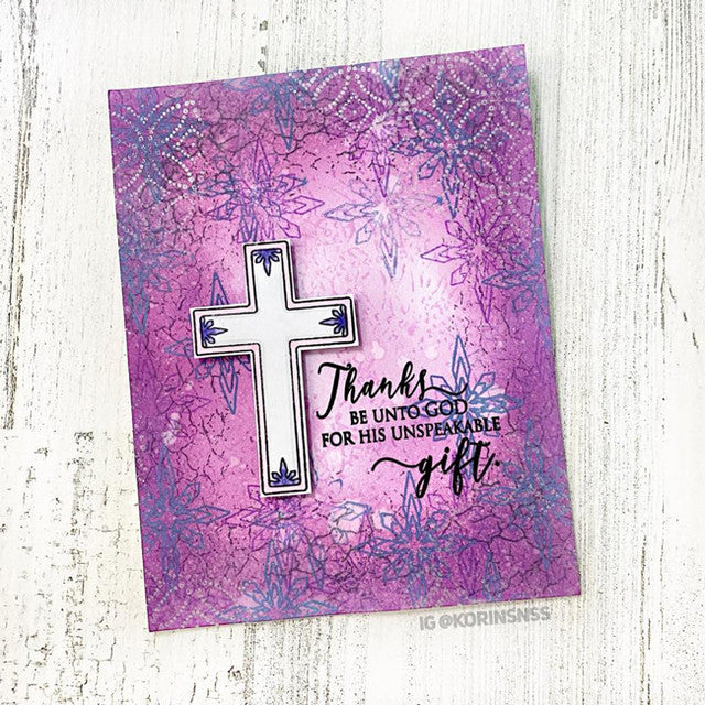 Delightfully Delicate Background Clear Stamp
