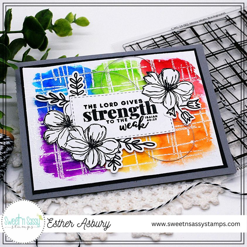 Messy Marks Background Clear Stamp