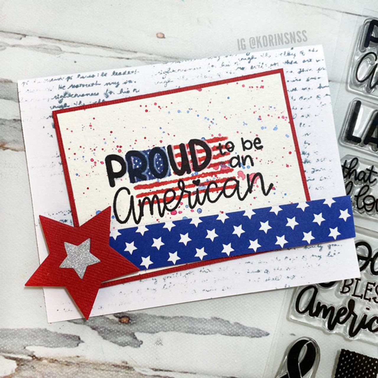 God Bless America Clear Stamp Set