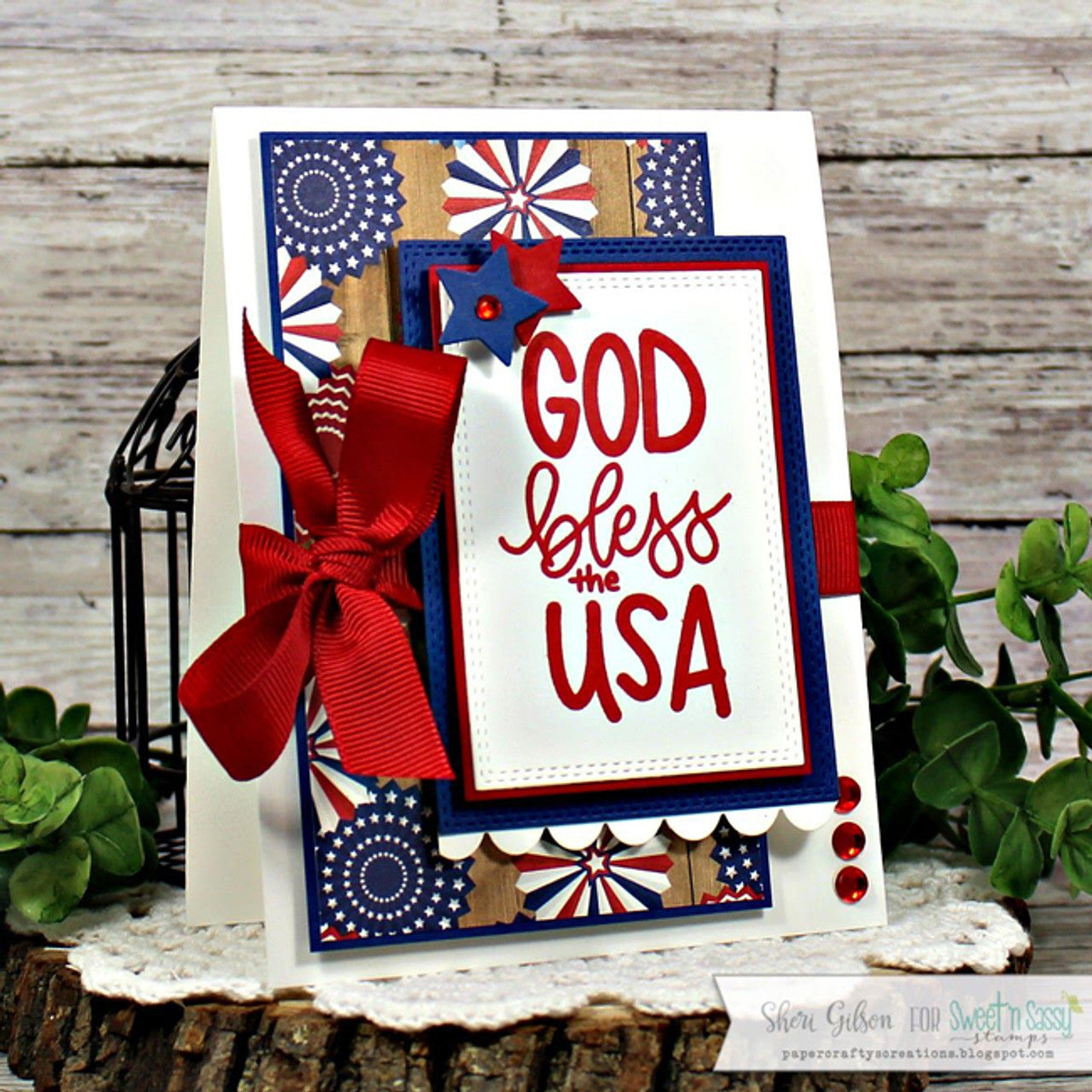 God Bless America Clear Stamp Set