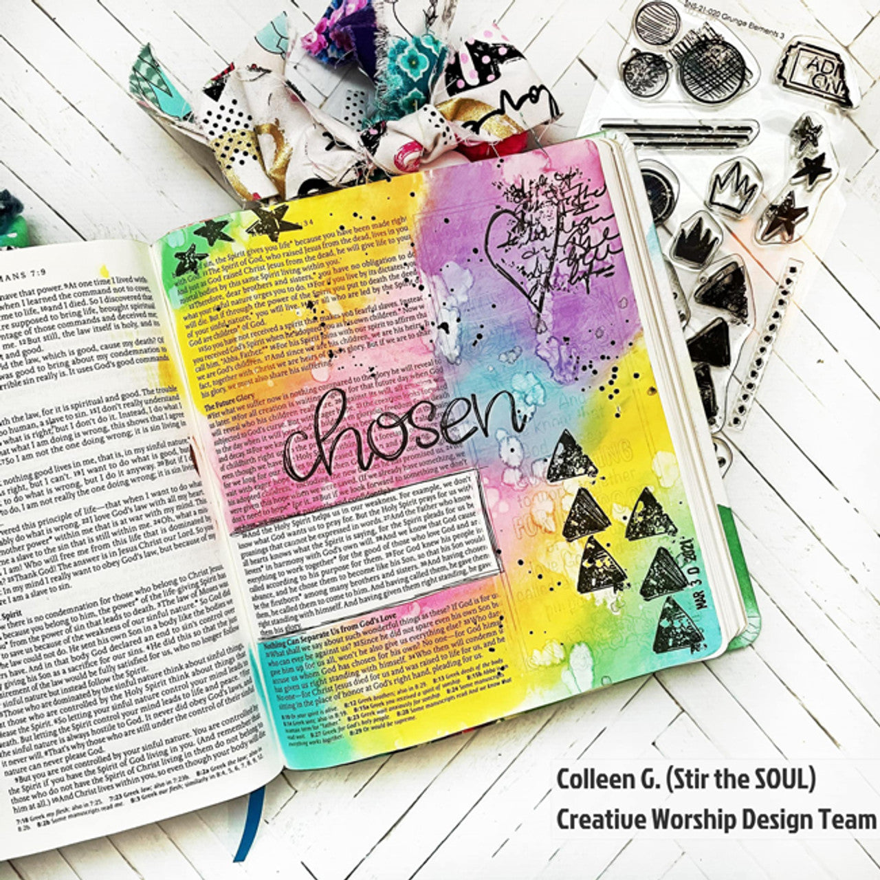 Grunge Elements 3 Clear Stamp Set