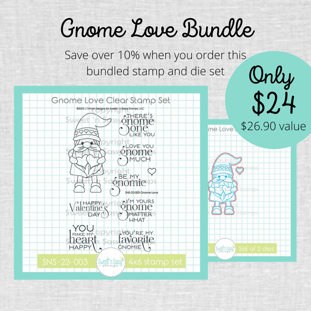 Gnome Love Stamp & Die Bundle