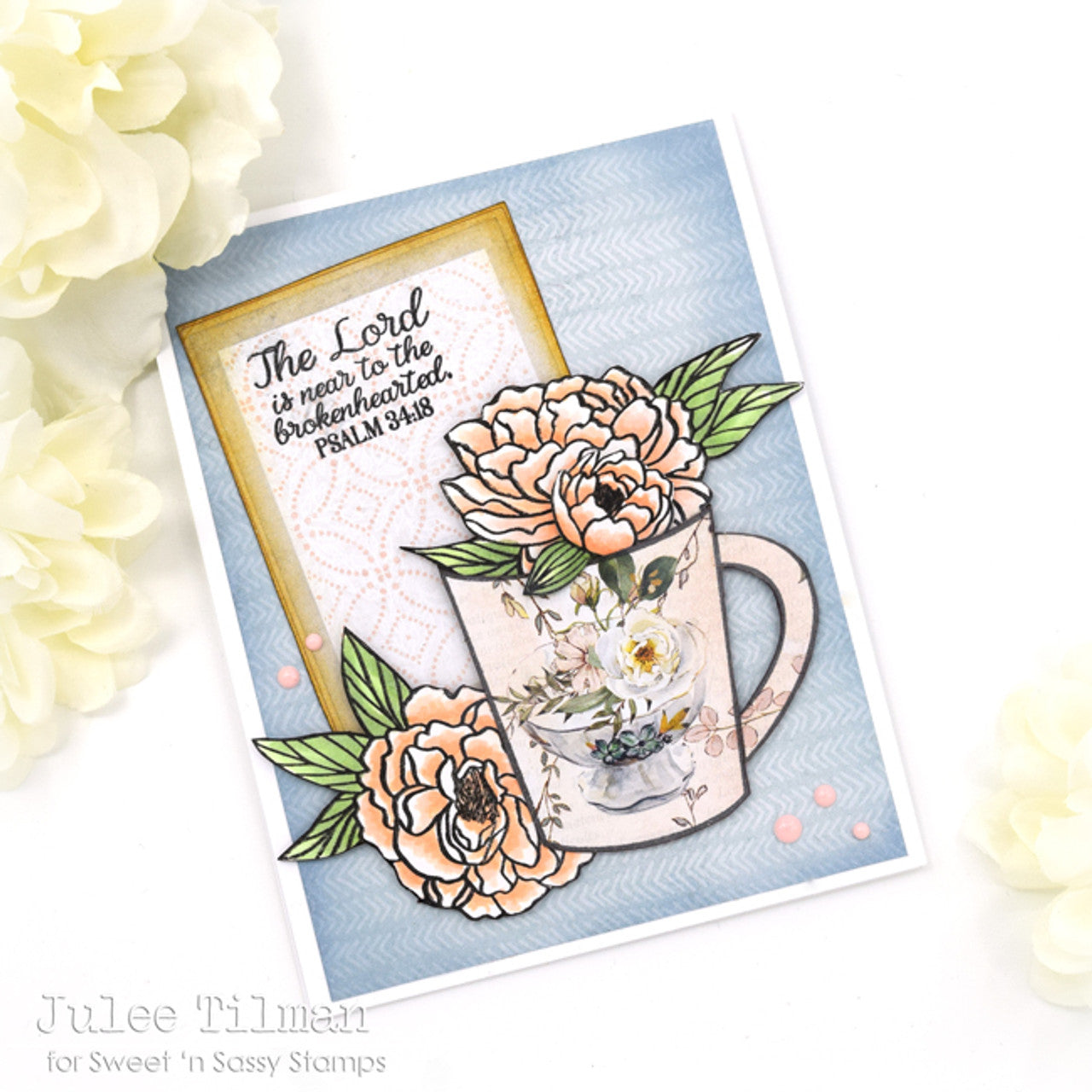 Delightfully Delicate Background Clear Stamp