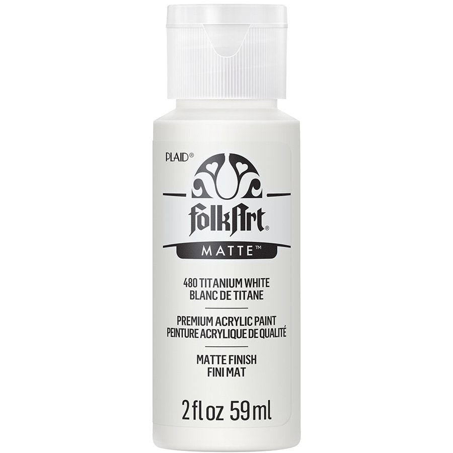 Folk Art Matte Paint- Titanium White - 2 oz.