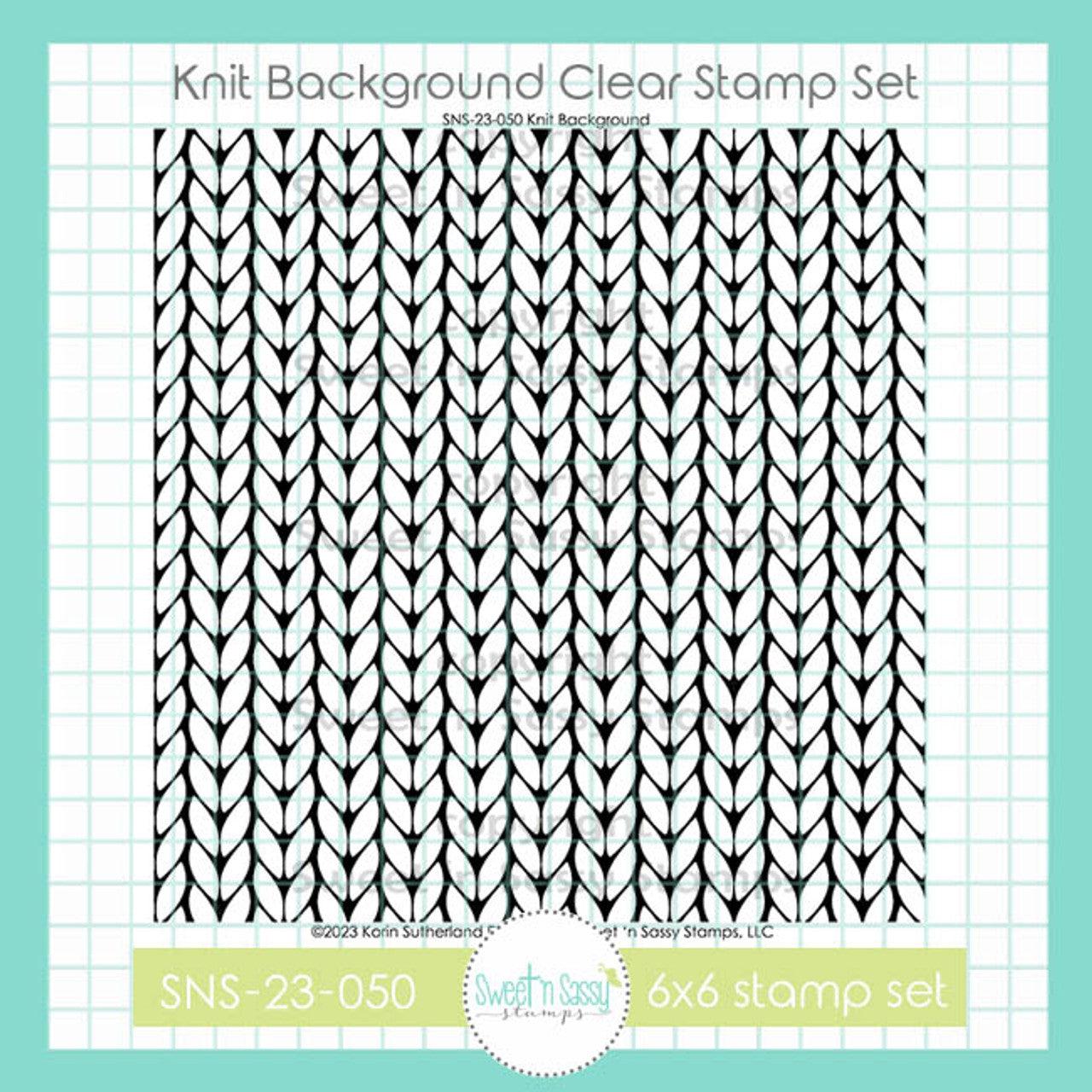 Knit Background Clear Stamp