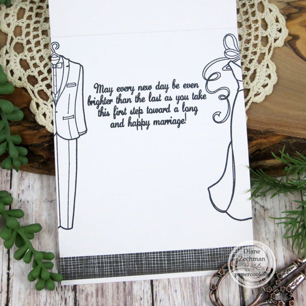 Engagement & Wedding Innies Clear Stamp Set