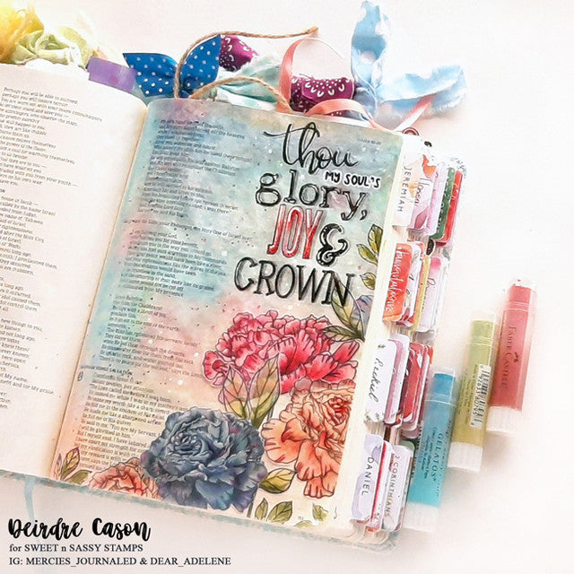 Encouraging Peonies Clear Stamp Set