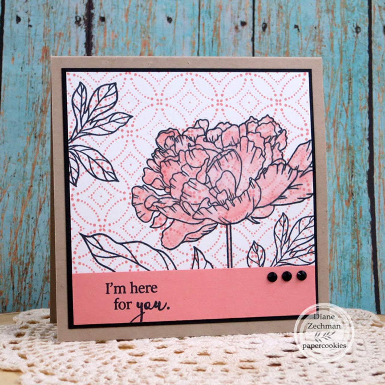 Delightfully Delicate Background Clear Stamp