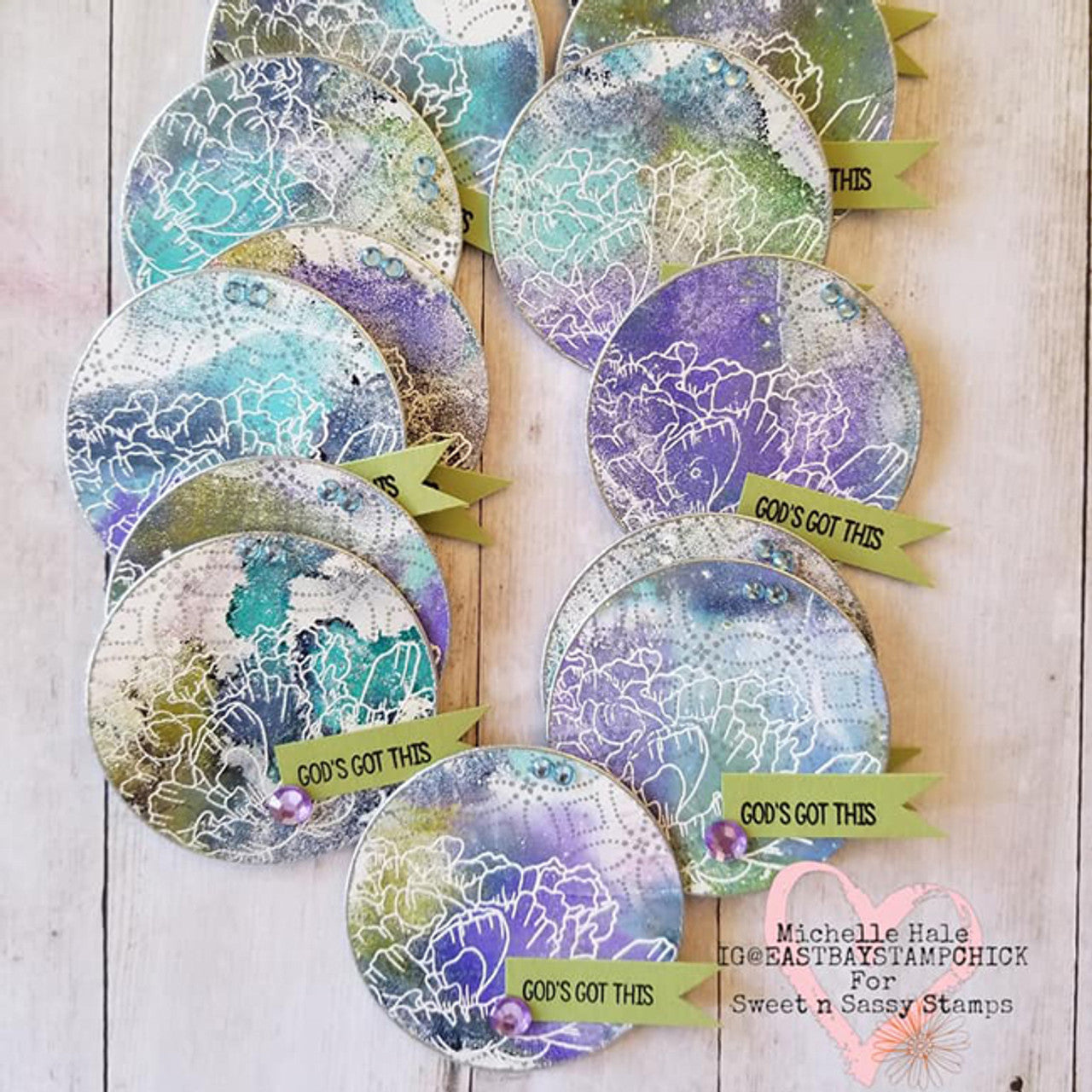 Delightfully Delicate Background Clear Stamp