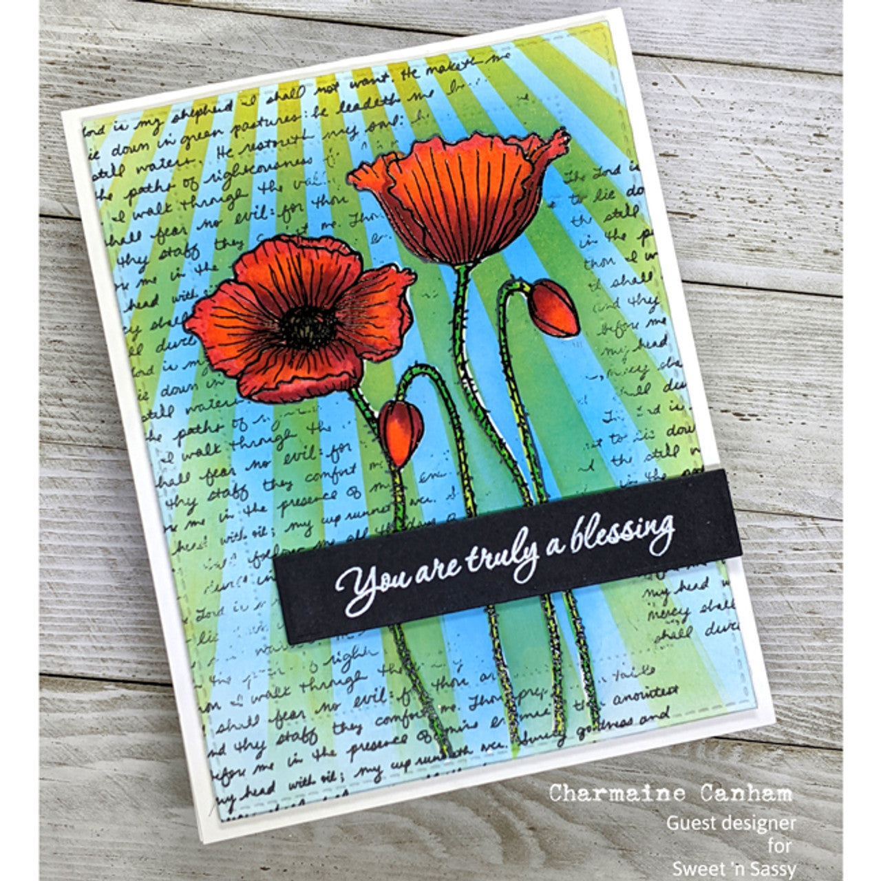 Precious Poppies Clear Stamp Set