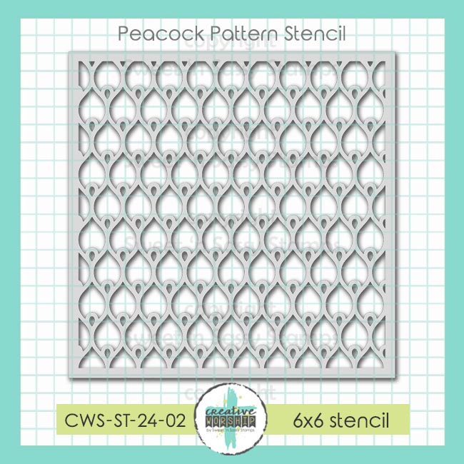 Peacock Pattern Stencil