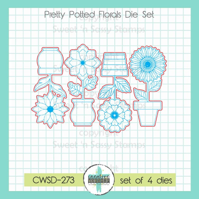 Pretty Potted Florals Die Set