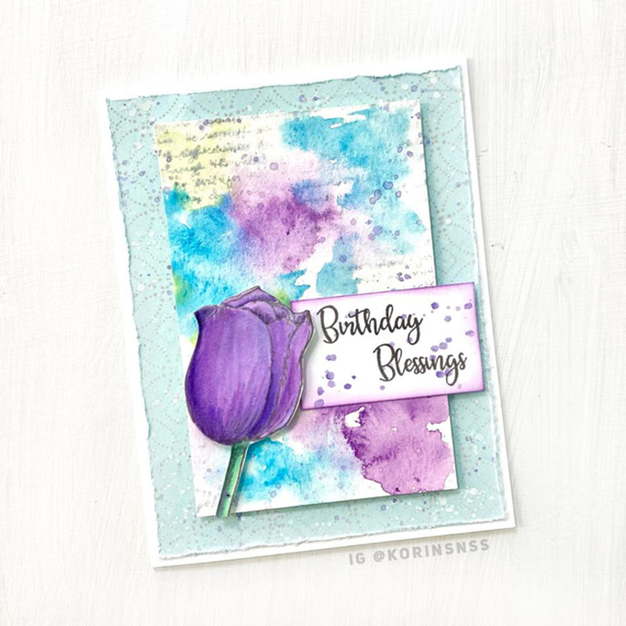 Delightfully Delicate Background Clear Stamp