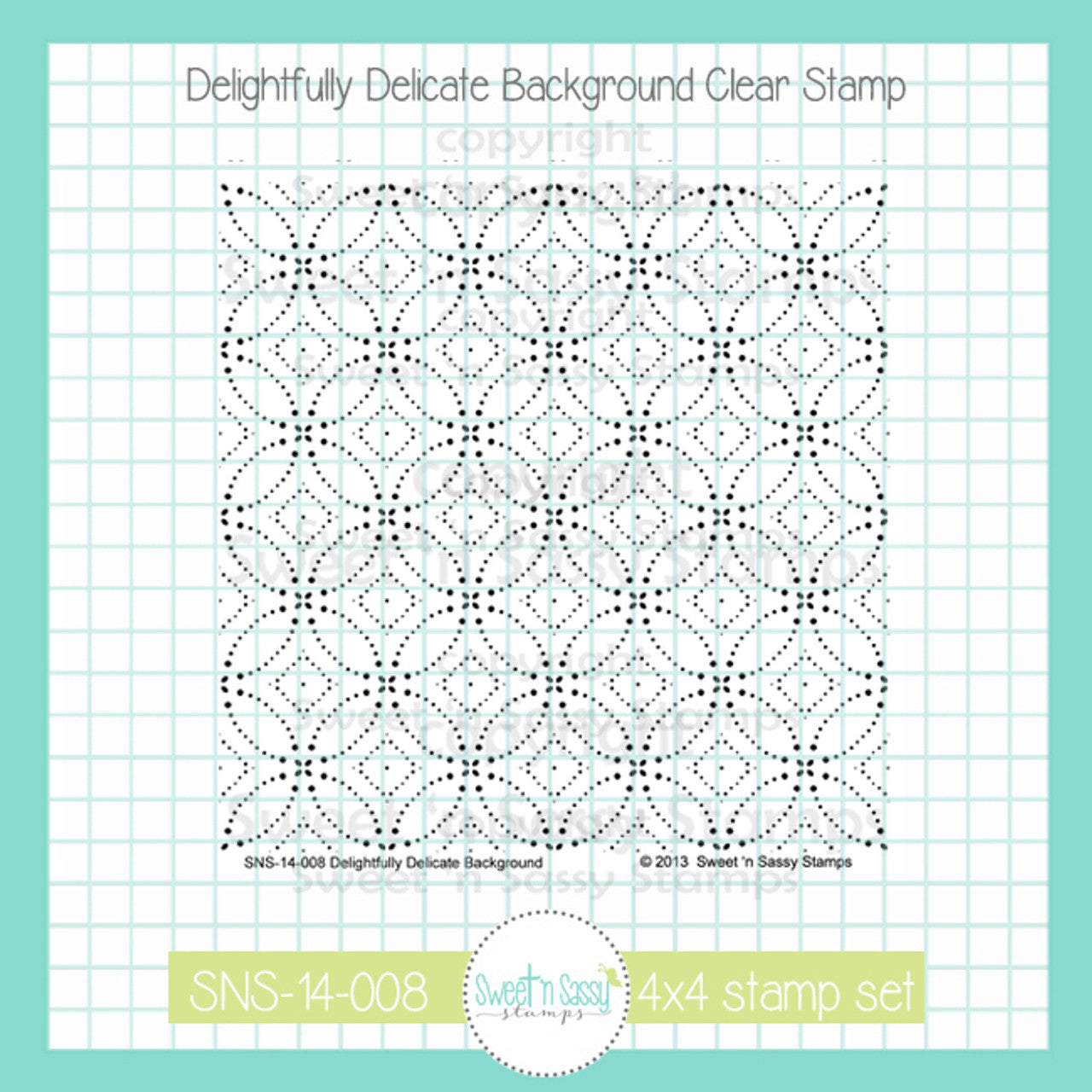 Delightfully Delicate Background Clear Stamp