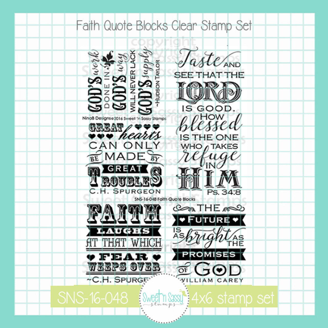 Faith Quote Blocks Stamp Set