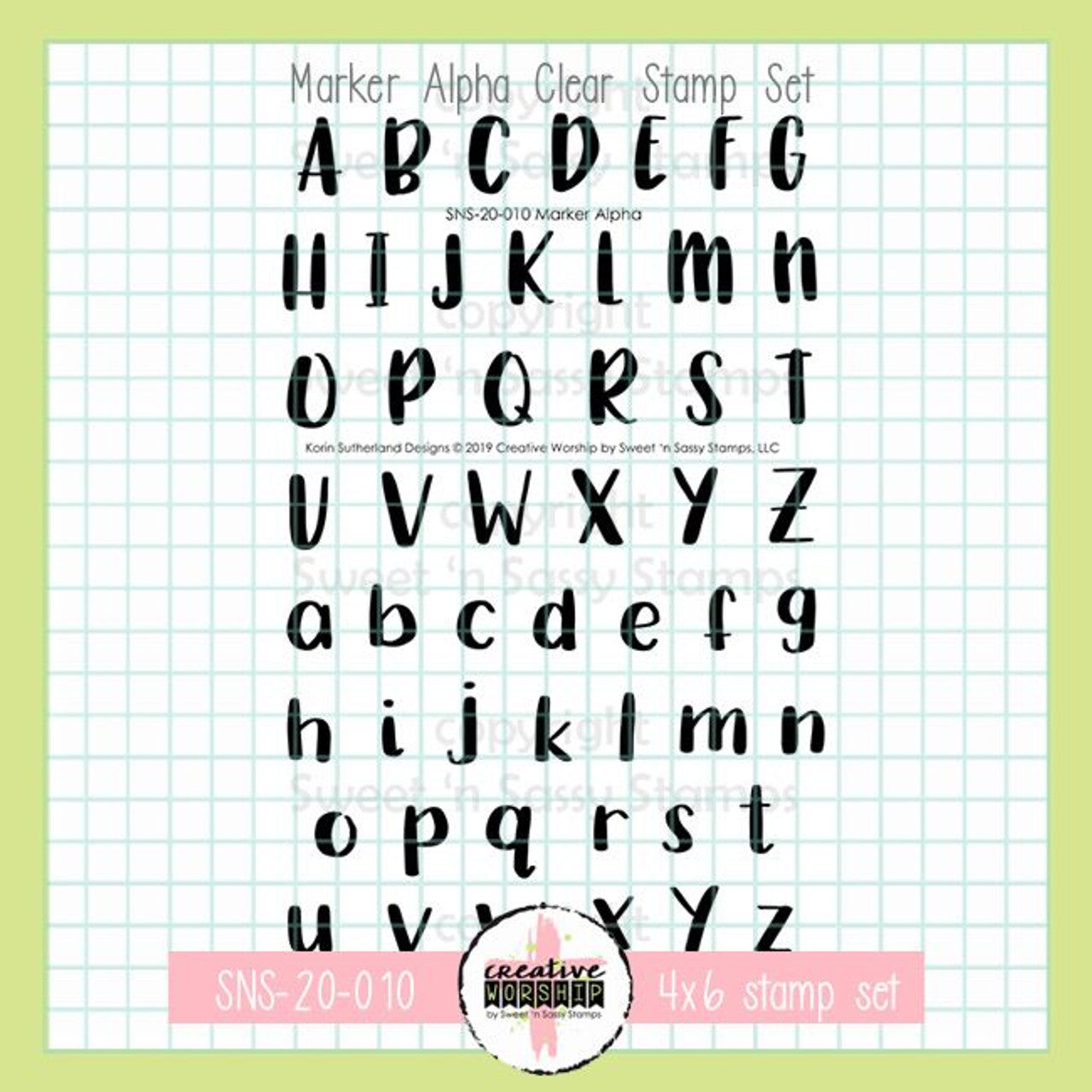 Marker Alpha Clear Stamp Set