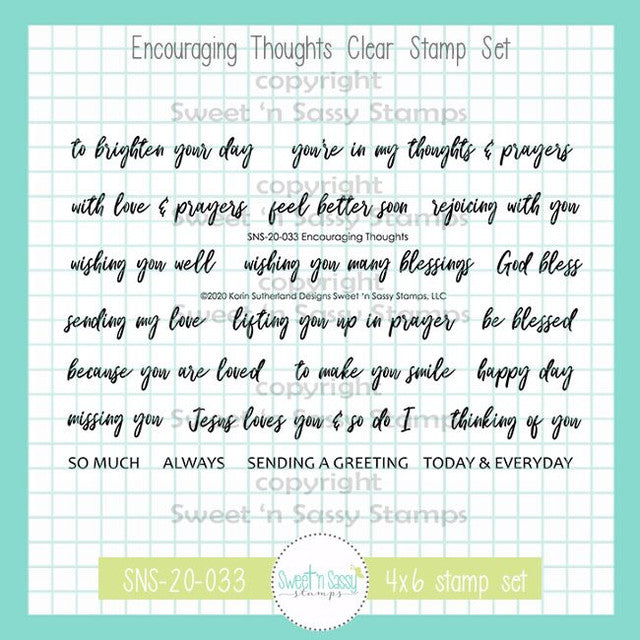 Encouraging Thoughts Clear Stamp Set