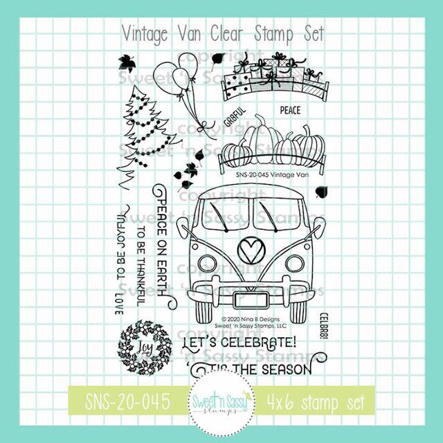 Vintage Van Clear Stamp Set