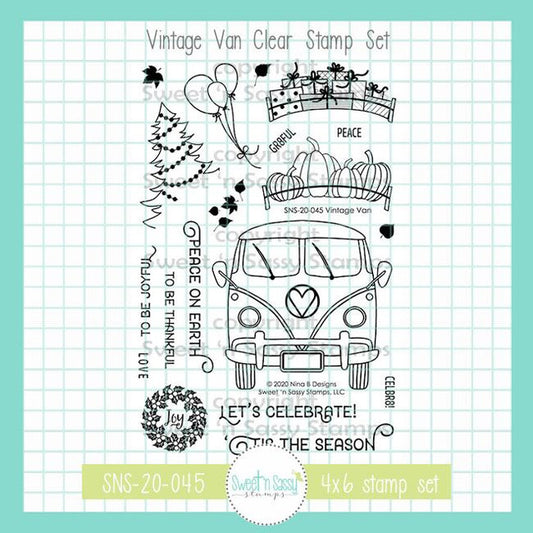Vintage Van Clear Stamp Set