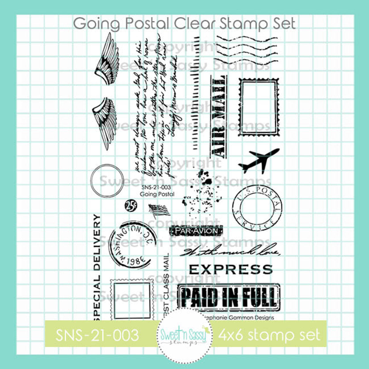Going Postal Clear Stamp Set