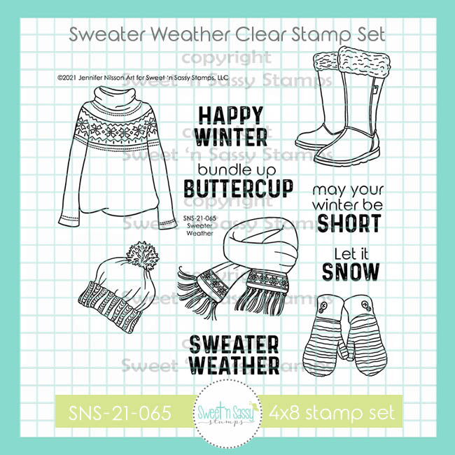 Sweater Weather Clear Stamp Set