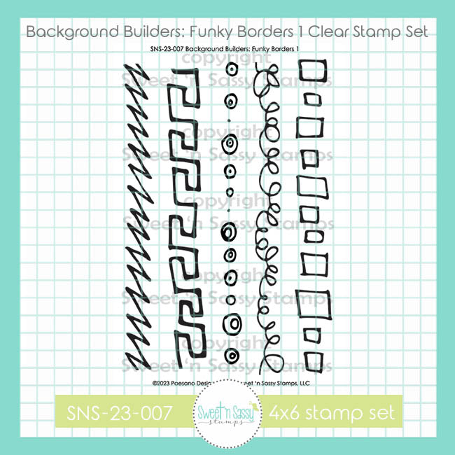 Background Builders: Funky Borders Clear Stamp Set