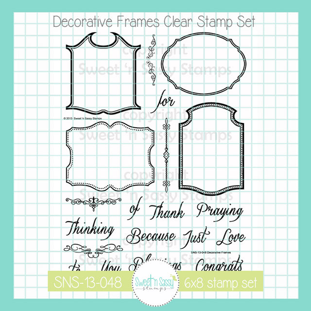 Decorative Frames Clear Stamp Set