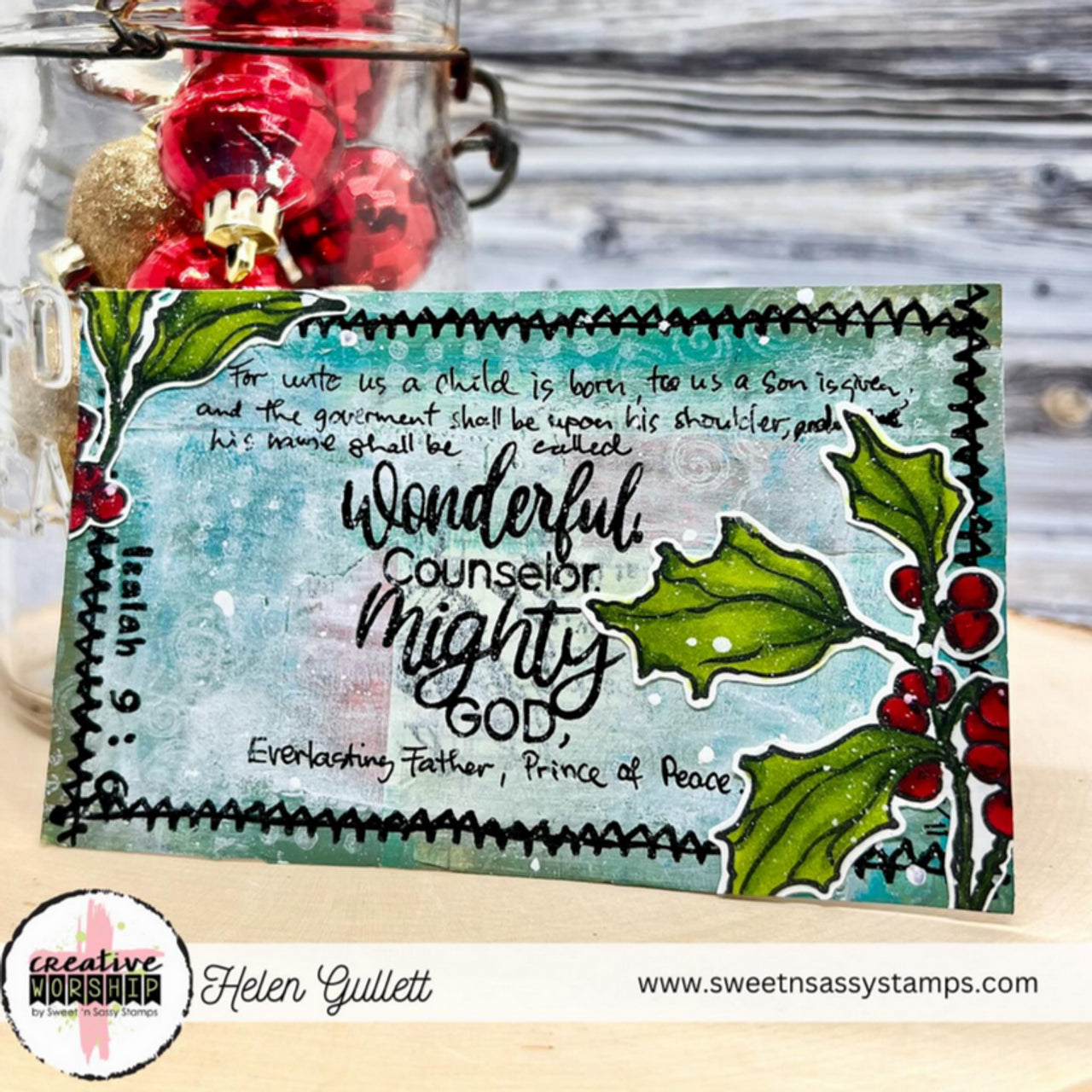 Holly Christmas Clear Stamp Set