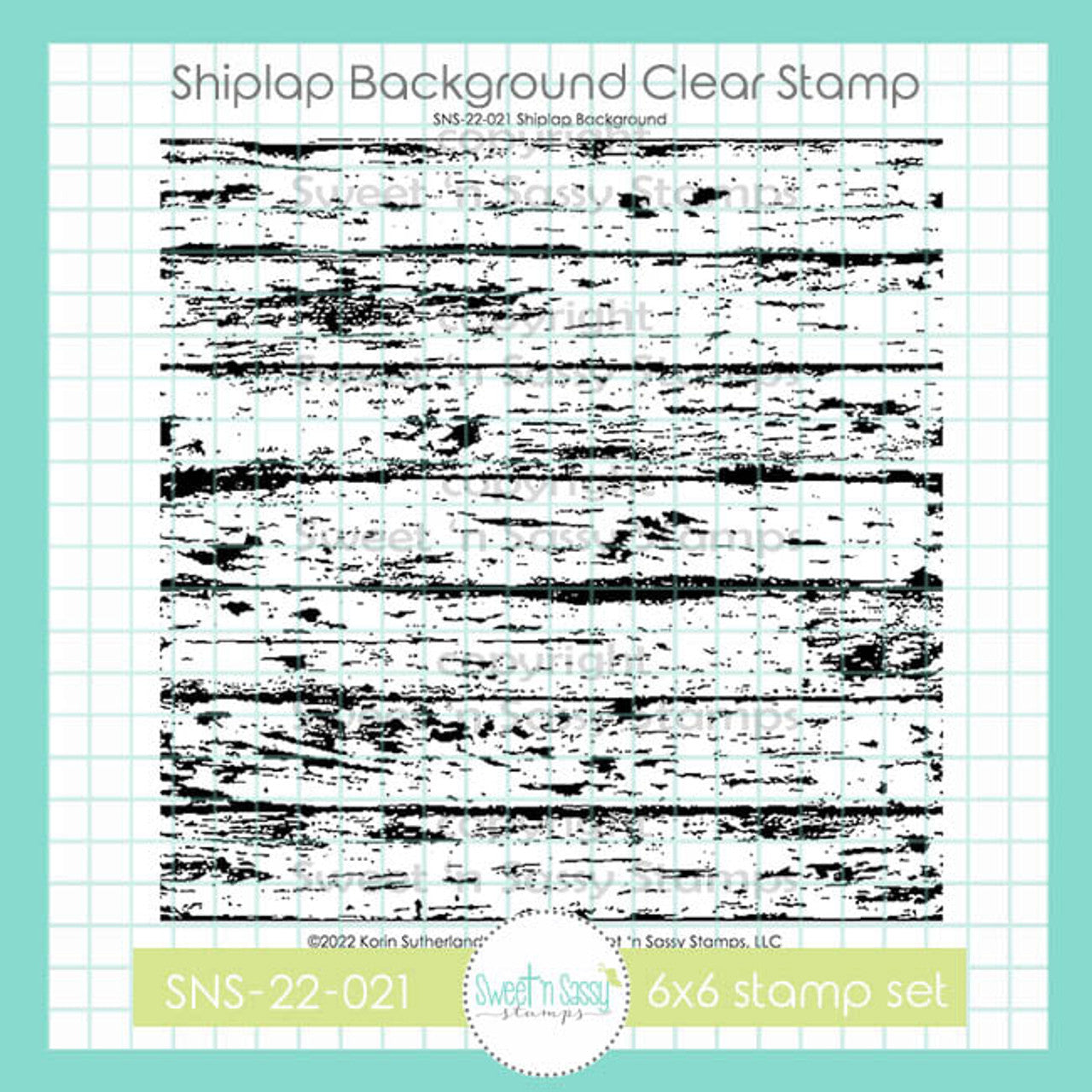 Shiplap Background Clear Stamp