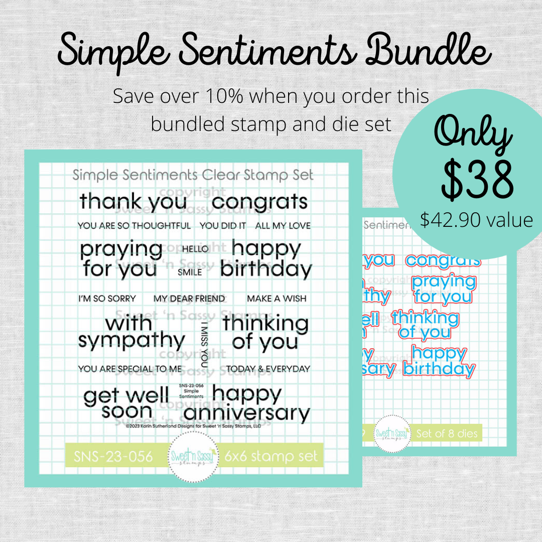 Simple Sentiments Stamp & Die Bundle – Creative Worship Stamps