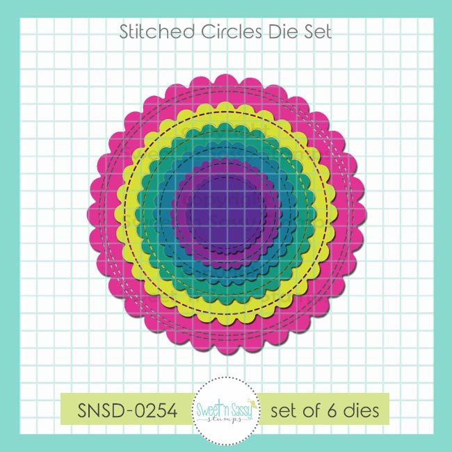 Scalloped Stitched Circles 1 Die Set