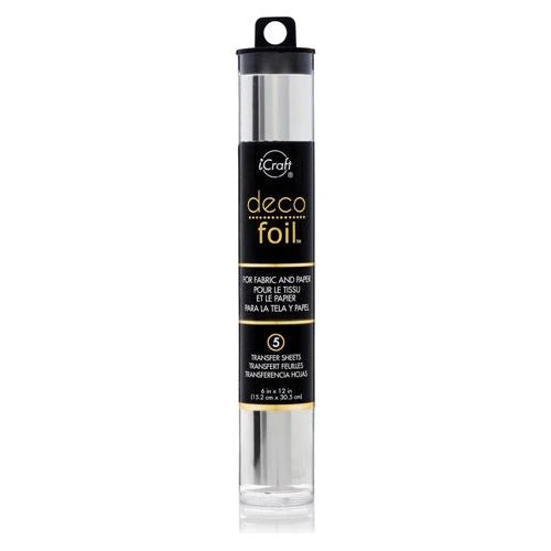 Deco Foil Specialty Transfer Sheets - Silver - 6"x12" 5/PKG