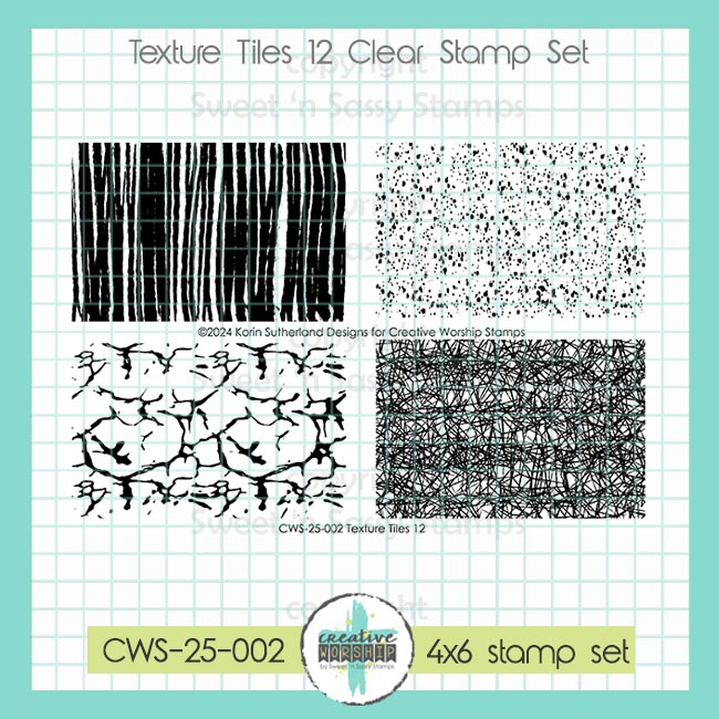 Texture Tiles 12 Clear Stamp Set