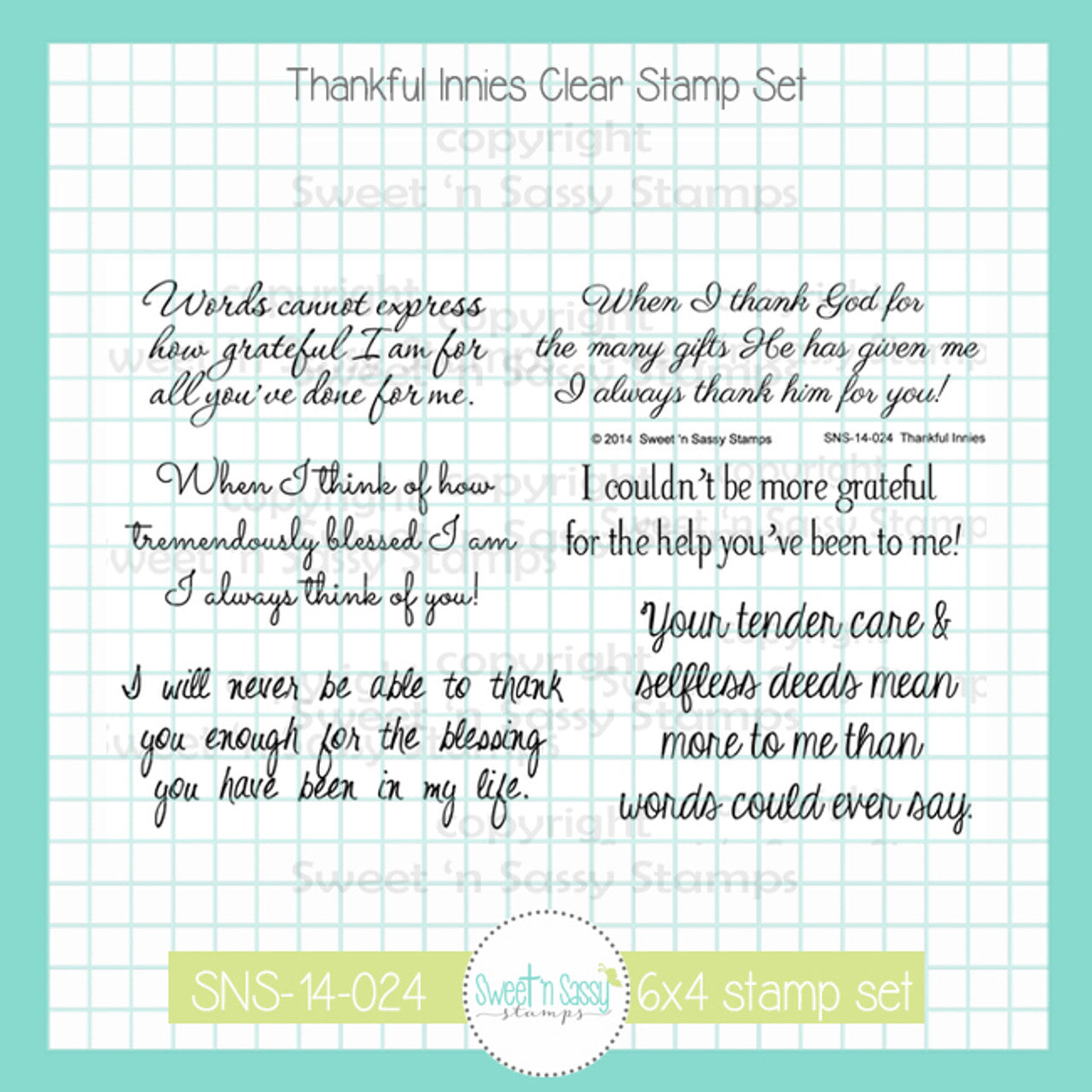 Thankful Innies Clear Stamp Set