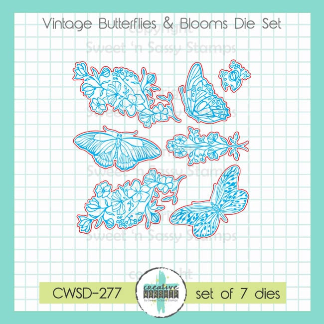 Vintage Butterflies & Blooms Die Set