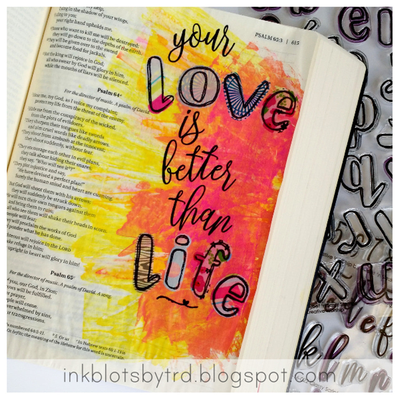 Outline Alpha Clear Stamp Set