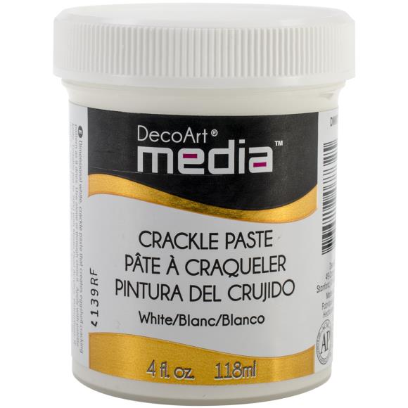 DecoArt Media Crackle Paste 4oz - White