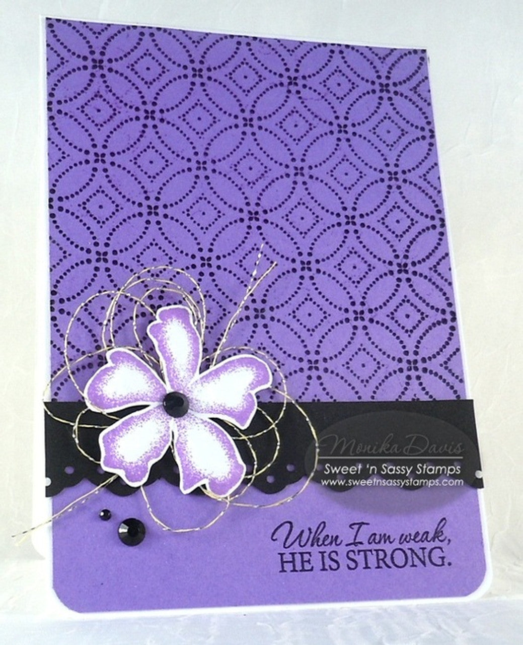 Delightfully Delicate Background Clear Stamp