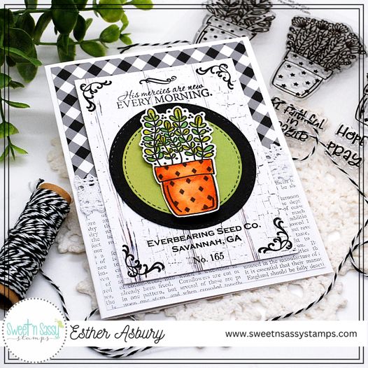 Vintage Strawberry Seed Packet Clear Stamp Set