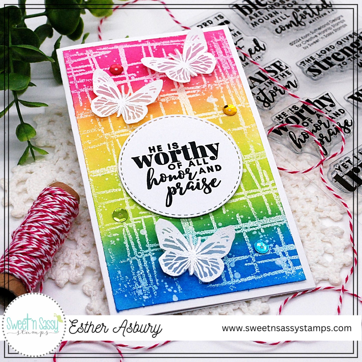 Messy Marks Background Clear Stamp