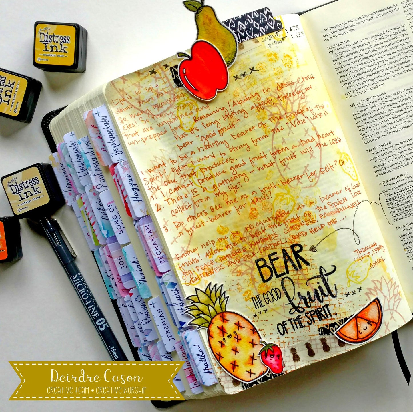 Fruit of the Spirit Line Art Printable PDF